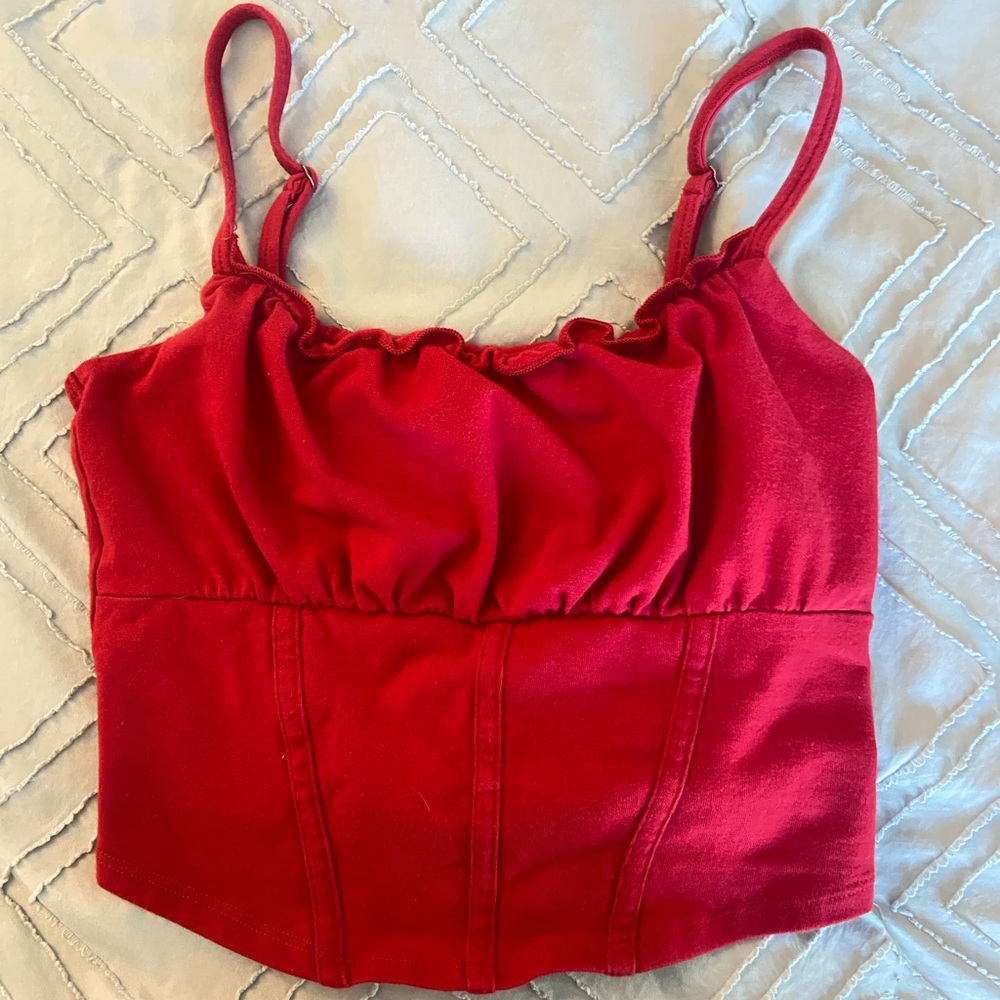 hollister red top